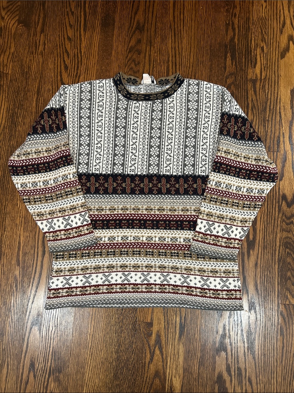 Vintage 90s Knit Patterned Sweater